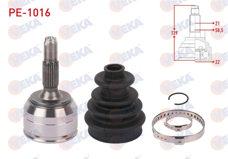 Peugeot 106 | Ön Aks Kafası Sol-Sağ Abs siz Uzunluk 139 mm